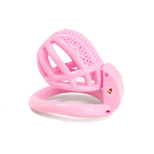 Load image into Gallery viewer, Mini Honeycomb Pink Chastity Device With 4 Ring