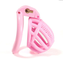 Load image into Gallery viewer, Mini Honeycomb Pink Chastity Device With 4 Ring