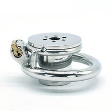 Load image into Gallery viewer, stainless steel negative chastity cage with round ring