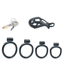 Load image into Gallery viewer, New Upgrade Nano Black Cobra Male Chastity Cage