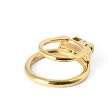 Lade das Bild in den Galerie-Viewer, Goldener Peniskäfig aus Edelstahl MAMBA-ZERO