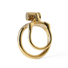 Lade das Bild in den Galerie-Viewer, Goldener Peniskäfig aus Edelstahl MAMBA-ZERO