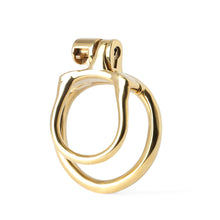 Lade das Bild in den Galerie-Viewer, Goldener Peniskäfig aus Edelstahl MAMBA-ZERO