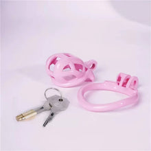 Load image into Gallery viewer, Nub | Pink Cobra Male Chastity Cage with 4 Rings
