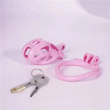 Load image into Gallery viewer, Nano | Pink Cobra Male Chastity Cage with 4 Rings