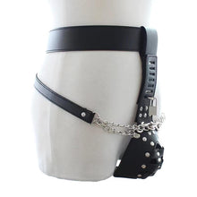 Load image into Gallery viewer, Domineering PU Leather Penis Bdsm Chastity Belt