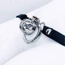 Load image into Gallery viewer, Small Chastity Cage Steel With Belt