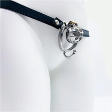 Load image into Gallery viewer, Small Chastity Cage Steel With Belt