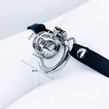 Load image into Gallery viewer, Small Chastity Cage Steel With Belt
