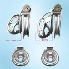 Load image into Gallery viewer, Stainless Steel Cobra Chastity Cage 6.0