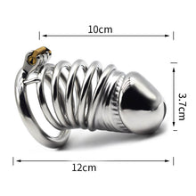 Load image into Gallery viewer, Stainless Steel Cock Cage 4.72 inches Long
