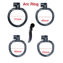 Lade das Bild in den Galerie-Viewer, Stripe Cobra Keuschheitskäfig mit 4 Bogenringen