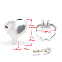 Load image into Gallery viewer, The Steel Nub | Micro Chastity Cage