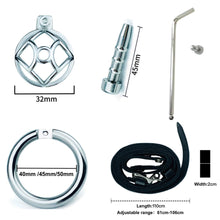 Load image into Gallery viewer, No Escape Chastity Cage with Belt