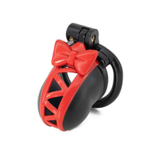 Afbeelding in Gallery-weergave laden, 3D Black Bow Chastity Cage-topchastity
