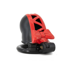 Afbeelding in Gallery-weergave laden, 3D Black Bow Chastity Cage-topchastity

