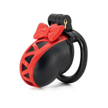 Afbeelding in Gallery-weergave laden, 3D Black Bow Chastity Cage-topchastity
