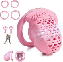 Afbeelding in Gallery-weergave laden, 3D Printed Resin Chastity Device with 4 Ring Sizes
