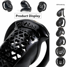 Afbeelding in Gallery-weergave laden, 3D Printed Resin Chastity Device with 4 Ring Sizes
