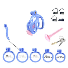 Load image into Gallery viewer, Blue Cobra Nano Chastity Kit With Urethral
