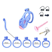 Load image into Gallery viewer, Blue Cobra Small Chastity Kit With Urethral
