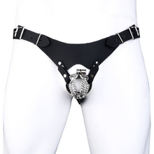 Lade das Bild in den Galerie-Viewer, Chainmail Steel Chastity Cage with Belt - 11
