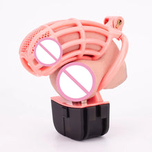 Load image into Gallery viewer, Pink Electric Shock Chastity Cage Set
