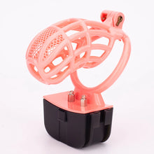 Load image into Gallery viewer, Pink Electric Shock Chastity Cage Set
