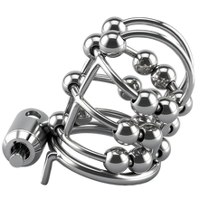 Afbeelding in Gallery-weergave laden, Stainless Steel Bead PA Chastity Cage 4
