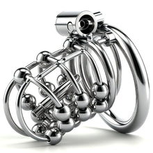 Afbeelding in Gallery-weergave laden, Stainless Steel Bead PA Chastity Cage
