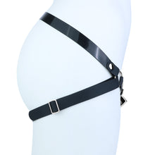 Load image into Gallery viewer, Left side view of silicone waist and rear support straps
