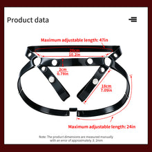 Load image into Gallery viewer, Belt size chart: maximum waist strap length 47 inches, lower strap length 24 inches, width 2 cm
