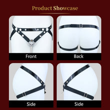 Load image into Gallery viewer, Front, back and side views of silicone support belt on mannequin
