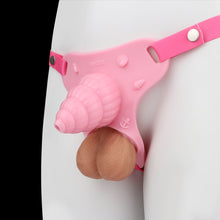Afbeelding in Gallery-weergave laden, Fantasy Pink Conch Chastity Cage with Belt -1
