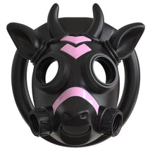 Load image into Gallery viewer, Bull-Head Gas Mask Chastity Cage in Six Colors
