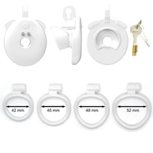 Lade das Bild in den Galerie-Viewer, App-Controlled Micro Flat Chastity Cage with Vibration
