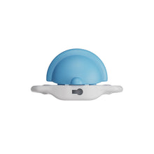 Lade das Bild in den Galerie-Viewer, Solid blue bell-shaped chastity cage rear view
