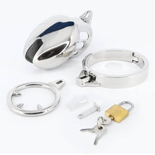 Load image into Gallery viewer, Bondage Stainless Steel Chastity Cage With Spike Ring
