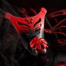 Afbeelding in Gallery-weergave laden, Red and Black Butterfly-Wing Resin Chastity Belt
