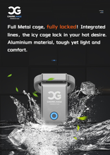 Load image into Gallery viewer, Cagink Micro Chastity Cage -metal cage full ocked
