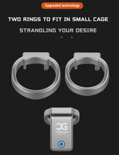 Load image into Gallery viewer, Cagink Micro Chastity Cage -  with two rings
