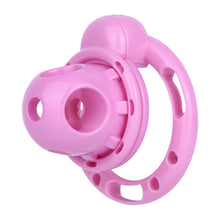 Load image into Gallery viewer, Pink Candy Heart chastity cage, regular style front view
