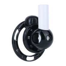 Load image into Gallery viewer, Black Candy Heart vibrating chastity cage with removable vibrator
