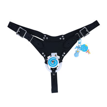 Afbeelding in Gallery-weergave laden, Blue and white cage with catheter and black belt
