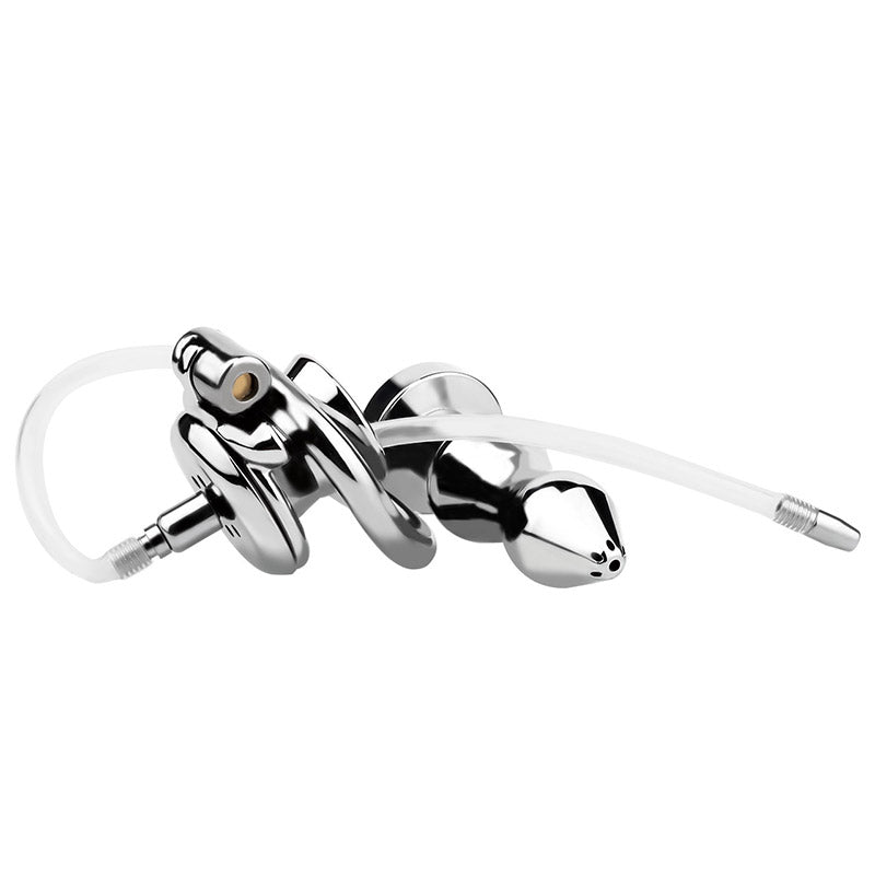 Inverted Chastity Cage With Butt Plug chastity-devices Inverted Chastity Cage With Butt Plug chastity-devices