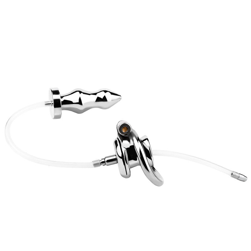 Inverted Chastity Cage With Butt Plug chastity-devices Inverted Chastity Cage With Butt Plug chastity-devices