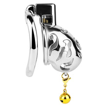 Afbeelding in Gallery-weergave laden, Cloud Bell Metal Chastity Cage L cage side profile
