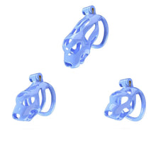 Load image into Gallery viewer, Cobra Dog Head Chastity Device With 4 Rings
