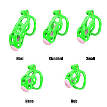 Load image into Gallery viewer, Green Cobra Nub Chastity Kit With Urethral
