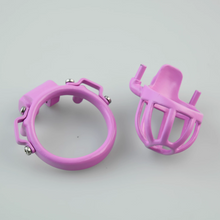 Load image into Gallery viewer, Custom Pink Steel Cock Cage - 7
